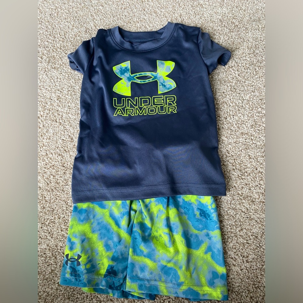 Boys 18 month Under Armour short set